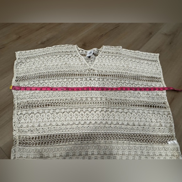 CAbi Love Carol Collection Ivory crochet knit oversized cover - Picture 3 of 5